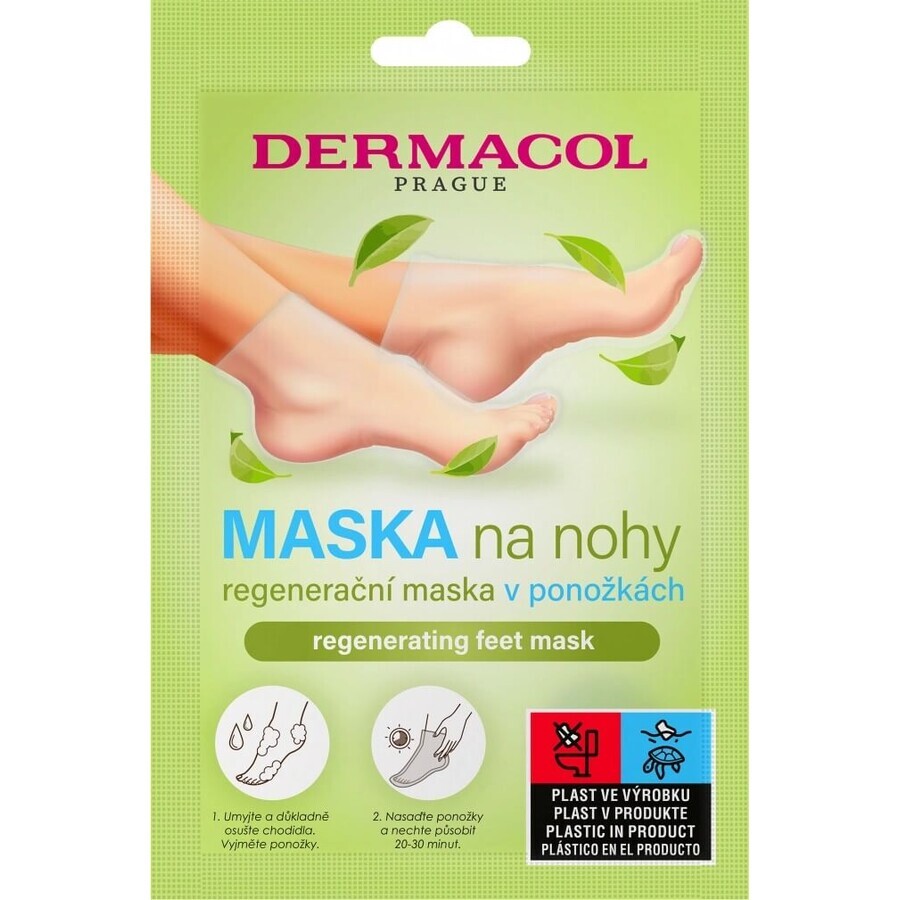 Dermacol Regenerierende Fußmaske in Socken 1×1 Stück, Fußmaske