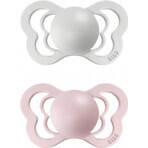 BIBS Couture silicone orthodontic pacifiers 2pcs 1×1 pcs - size 1, blush night/vanilla night