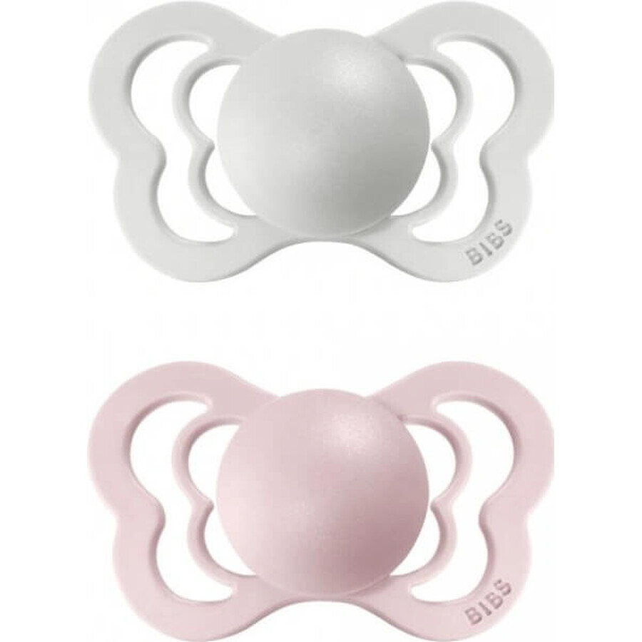 BIBS Couture meadow/earth 1×2pcs silicone orthodontic soothers - size 1