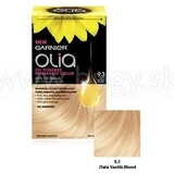 Garnier Olia Permanente Haarfarbe 9.3 Gold Hellblond 1×1 Set, permanente Haarfarbe