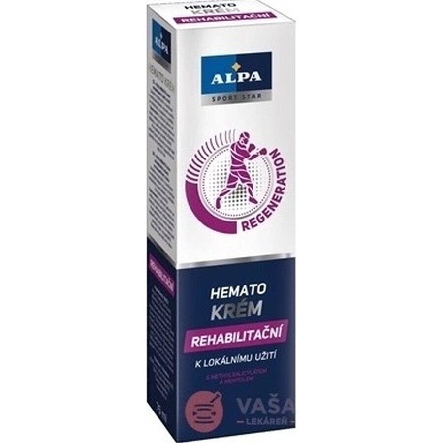 ALPA SportStar HEMATO CREAM 1×75 ml, crème de rééducation