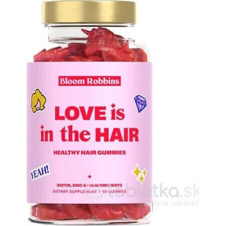 LOVE is in the HAIR - Gummies pour des cheveux sains 1×60 pièces, supplément nutritionnel