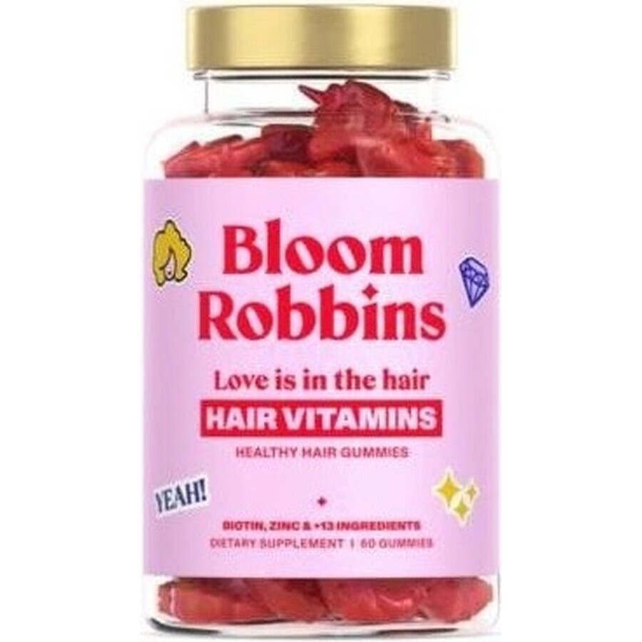 LOVE is in the HAIR - Gummies pour des cheveux sains 1×60 pièces, supplément nutritionnel