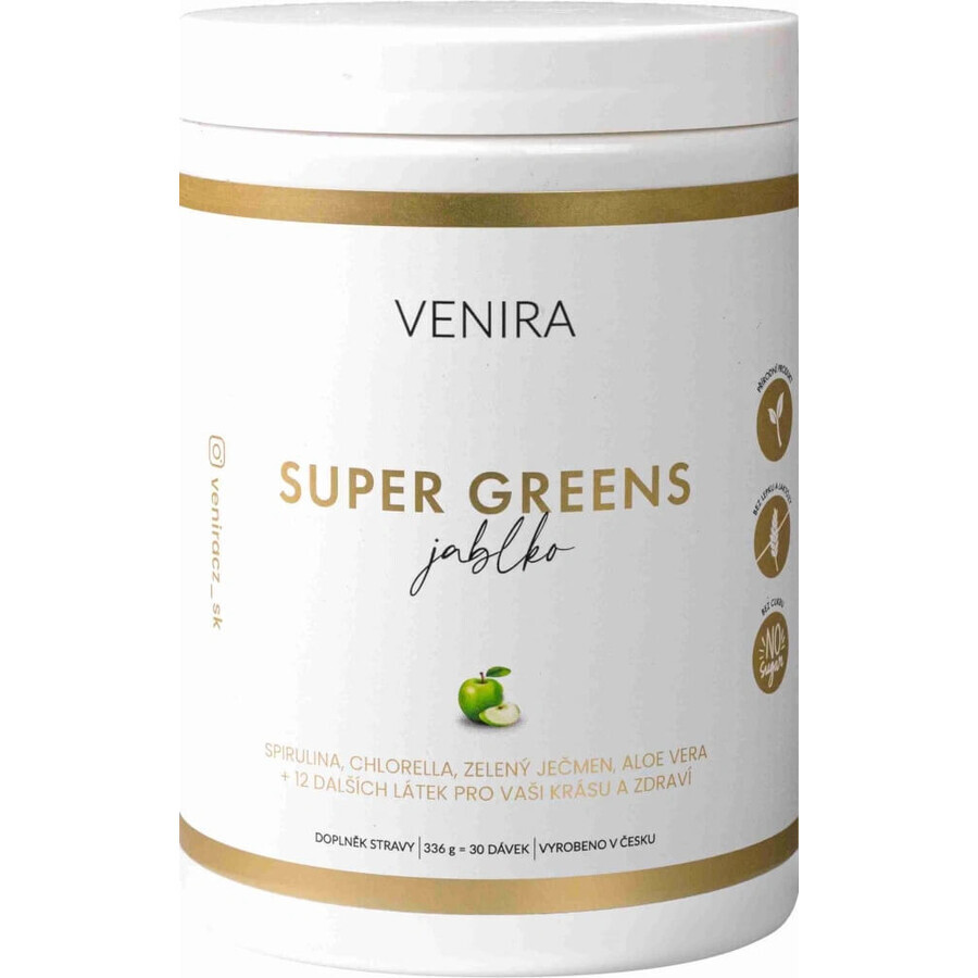 VENIRA Super Greens măr 1×336 g, voedingssupplement