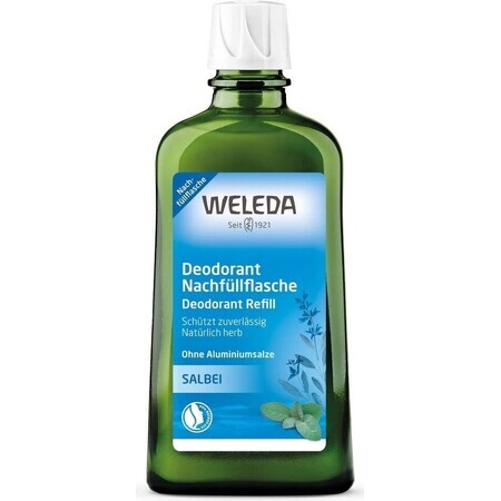 WELEDA Deodorante alla salvia 1×200 ml, deodorante, ricarica - senza spray