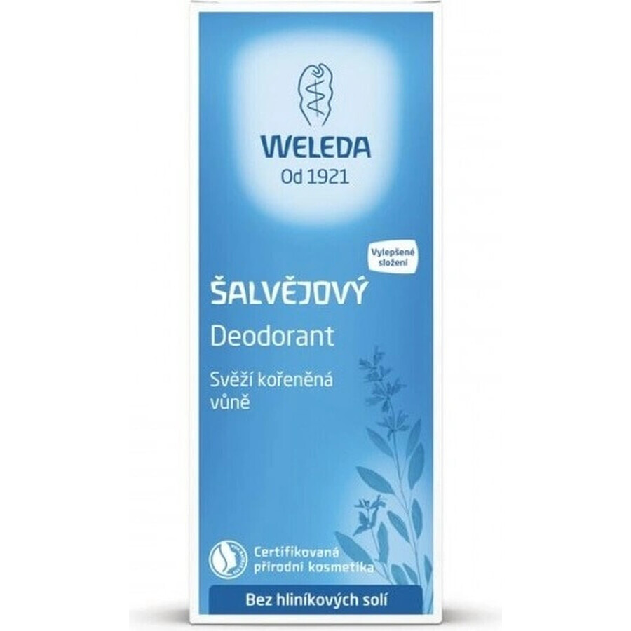 WELEDA Deodorante alla salvia 1×200 ml, deodorante, ricarica - senza spray