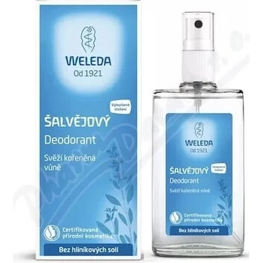 WELEDA Deodorante alla salvia 1×200 ml, deodorante, ricarica - senza spray