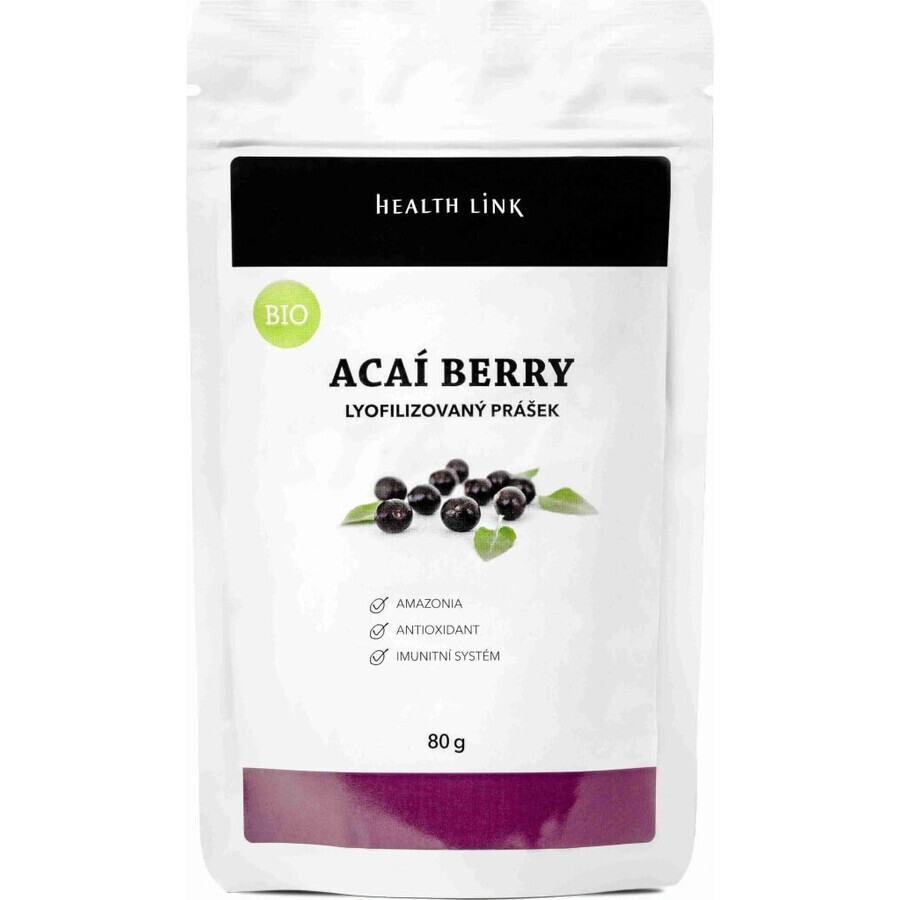 Health link BIO Acai powder 1×80g, natural flavor