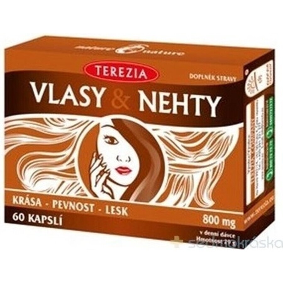 TEREZIA HAIR & NECHTY 1×60 cps, voedingssupplement