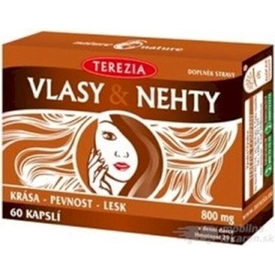 TEREZIA HAIR & NECHTY 1×60 cps, voedingssupplement