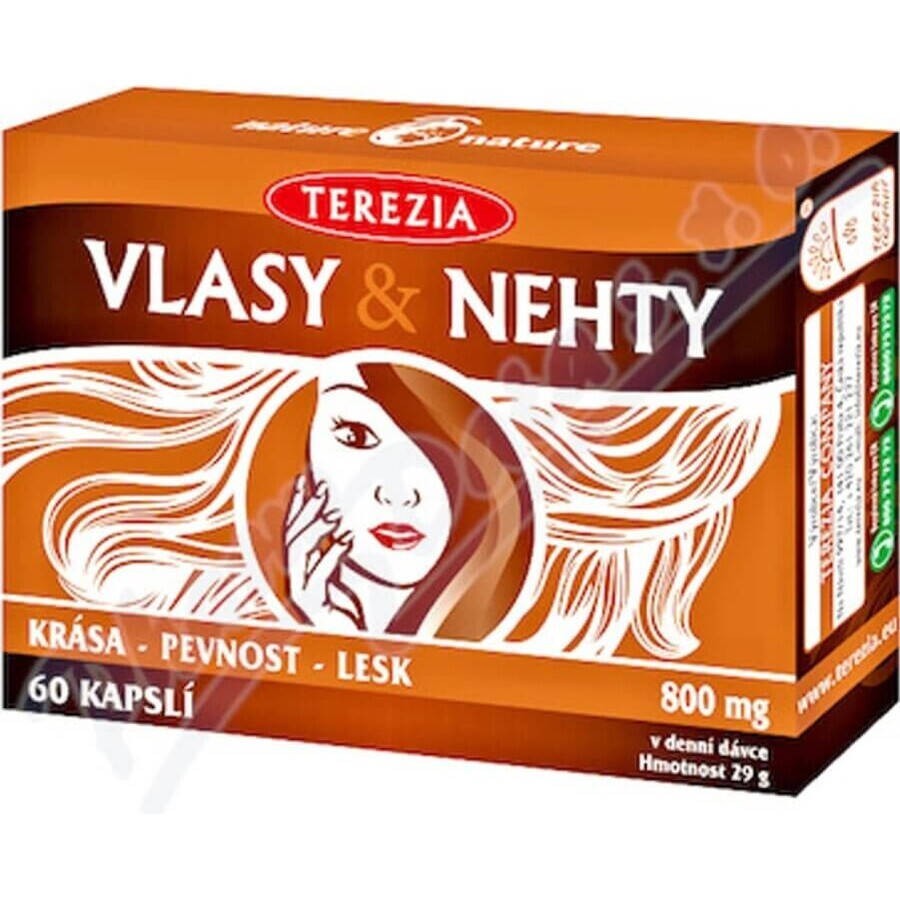 TEREZIA HAIR & NECHTY 1×60 cps, voedingssupplement