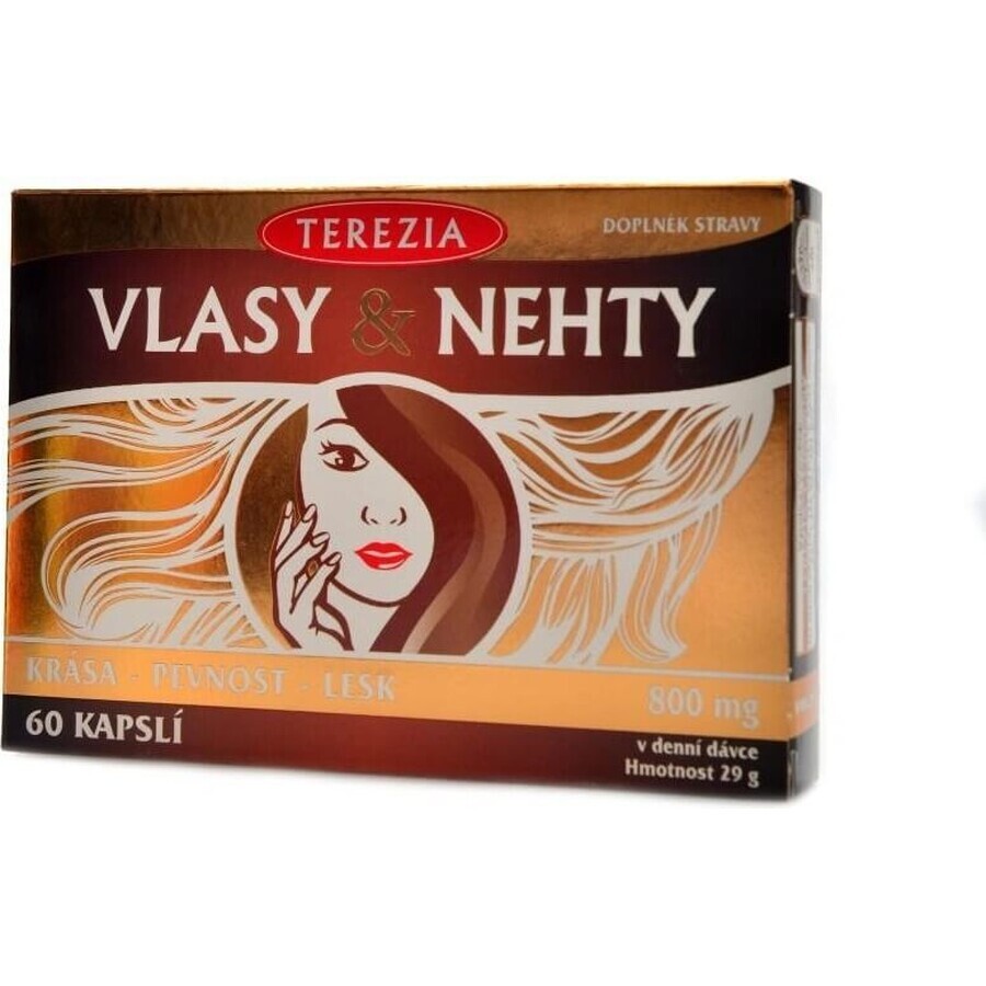 TEREZIA HAIR & NECHTY 1×60 cps, voedingssupplement