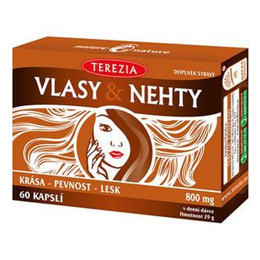 TEREZIA HAIR & NECHTY 1×60 cps, voedingssupplement