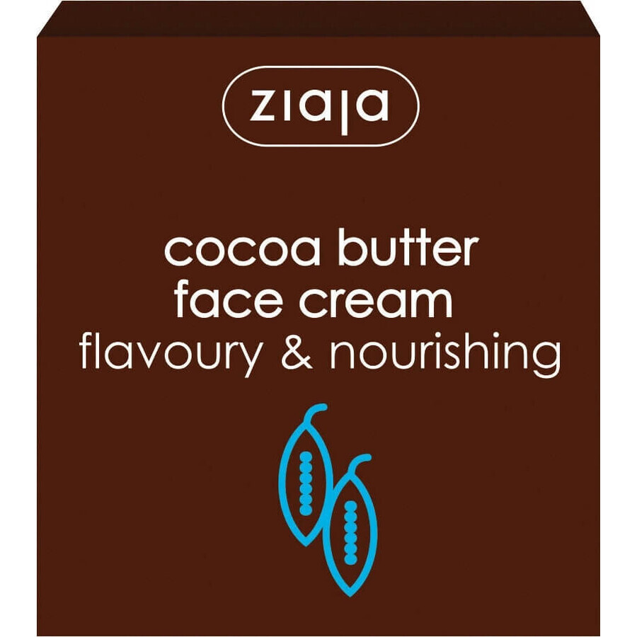 Ziaja - crème nourrissante au beurre de cacao 1×50 ml, crème pour la peau