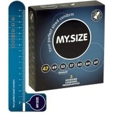 My size 47 1×3 pcs, condom