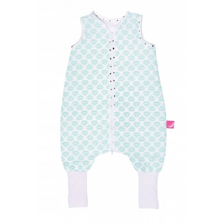 MOTHERHOOD Slaapzak van neteldoek met broek Mint Boats 1-1,5 r 0,5 tog 1×1 pc