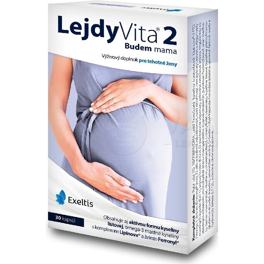 LejdyVita 2 Ik word moeder 1×30 cps, voedingssupplement