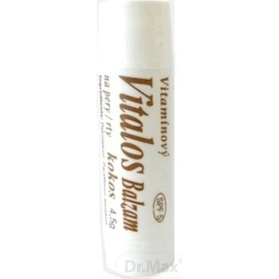 VITALOS Lippenbalsem Kokosnoot Lippenbalsem SPF 5 1×1 st, vitamine balsem