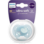 Philips AVENT Soother Ultrasoft Premium 6-18m albastru 1 buc 1×1 buc, soother