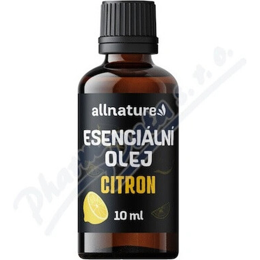 Allnature Citroen etherische olie 1×10 ml, etherische olie