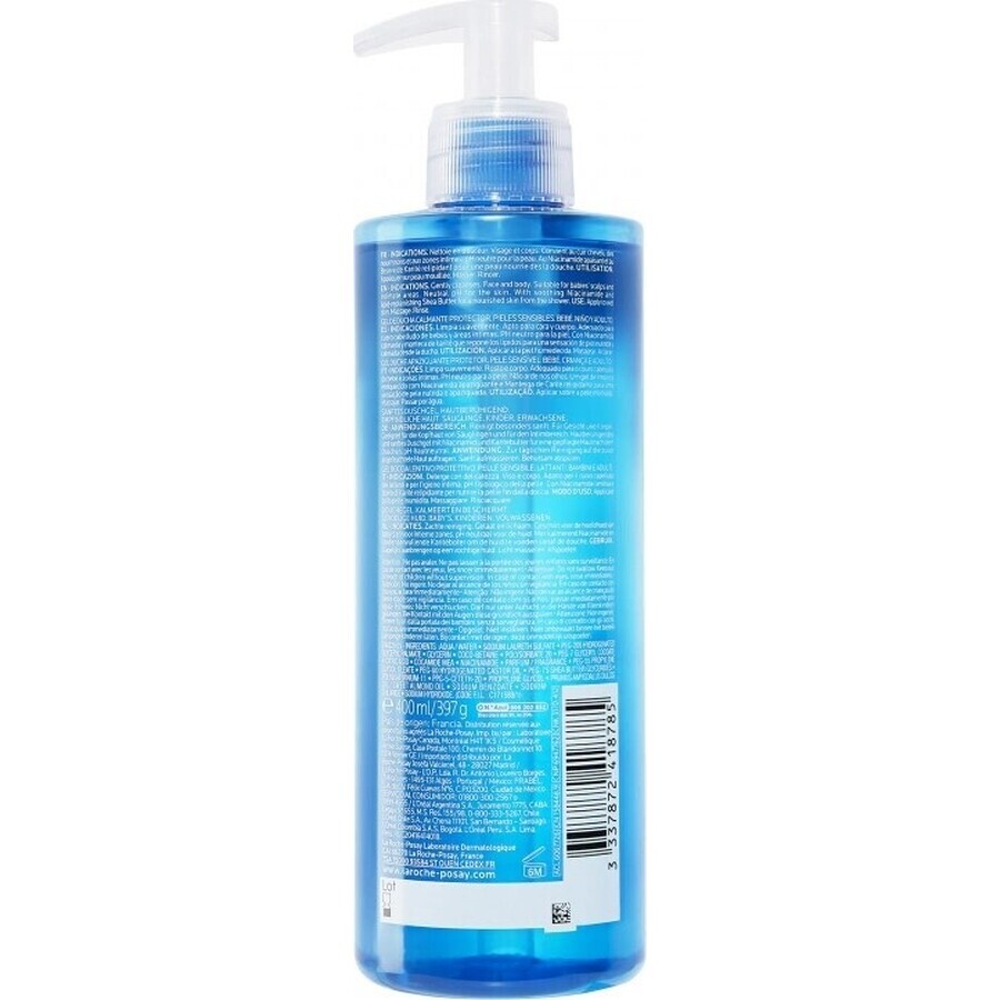 LA ROCHE-POSAY LIPIKAR gel detergente inov. 1×400 ml gel detergente