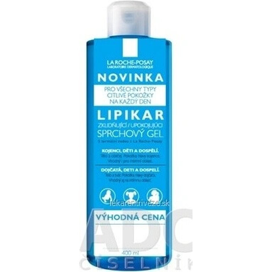 LA ROCHE-POSAY LIPIKAR gel detergente inov. 1×400 ml gel detergente