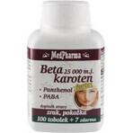 MedPharma BETAKAROTEN 10 000 m.j.+Panthénol +PABA 1×37 cps, complément alimentaire