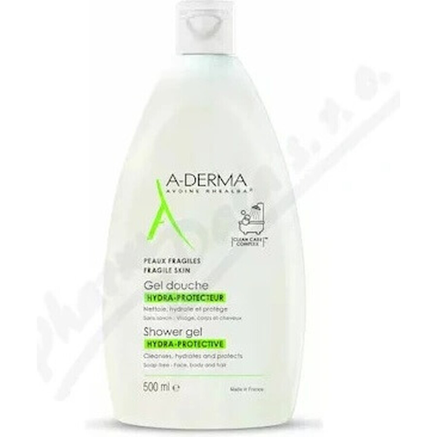 A-DERMA HYDRA-PROTECTEUR HYDRATING SHOWER GEL 1×500 ml, zeepvrije hydraterende douchegel