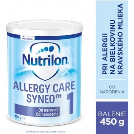 Nutrilon Allergy Care Syneo+ 1 1x450 g, special hypoallergenic milk for babies