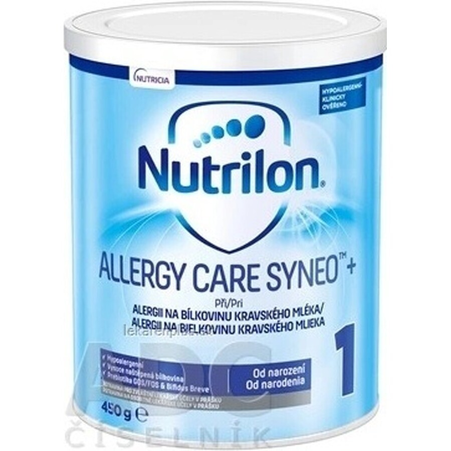 Nutrilon Allergy Care Syneo+ 1 1x450 g, special hypoallergenic milk for babies