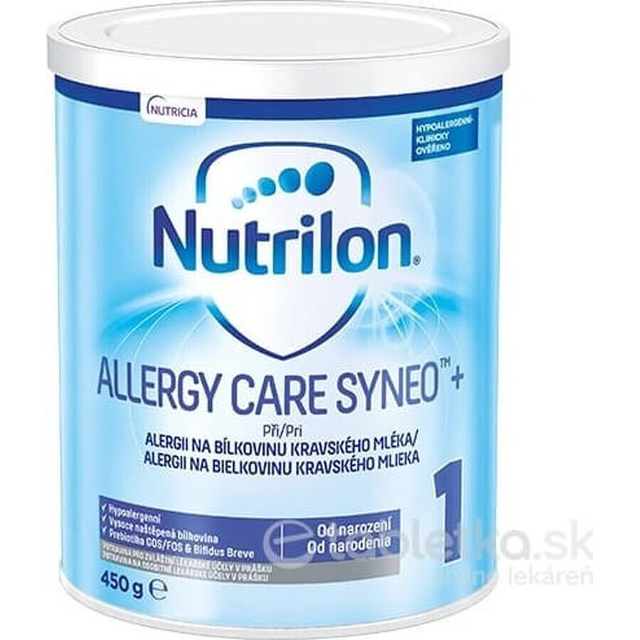 Nutrilon Allergy Care Syneo+ 1 1x450 g, special hypoallergenic milk for babies