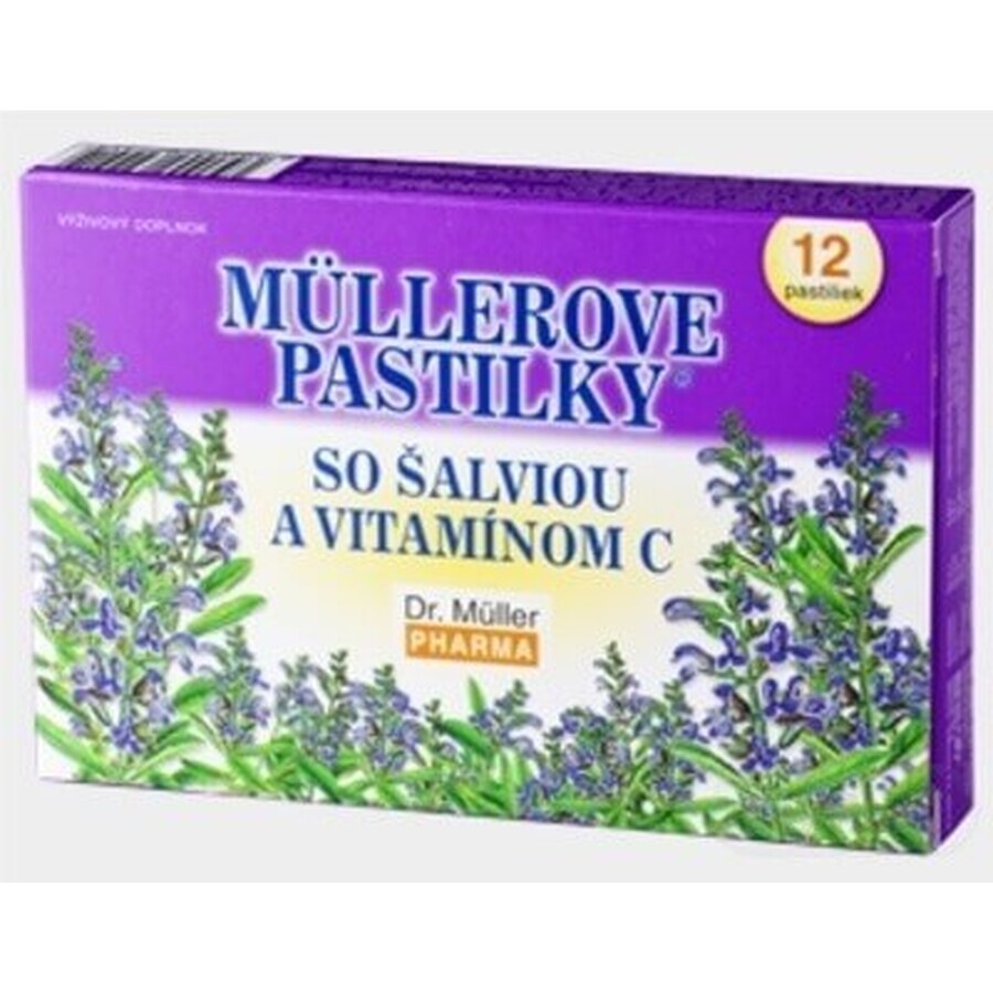 PASTILLES MÜLLER À LA SAUGE ET VIT. C 1×12 pcs, pour les rhumes