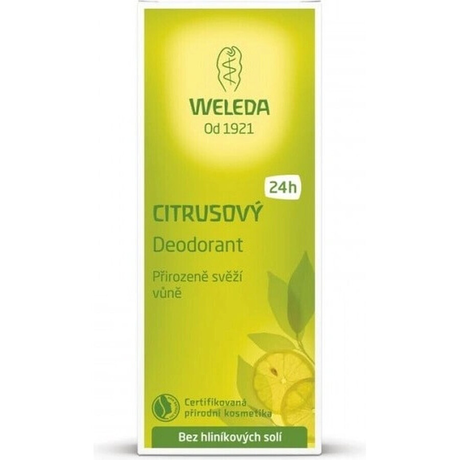 WELEDA Deodorant Citrus 1×200 ml, deodorant, navulling - zonder spray