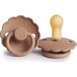 FRIGG Daisy rubberen fopspeen Peach Bronze, 0-6m 1×1 pc, Peach Bronze, 0-6m 1×1 pc, fopspeen