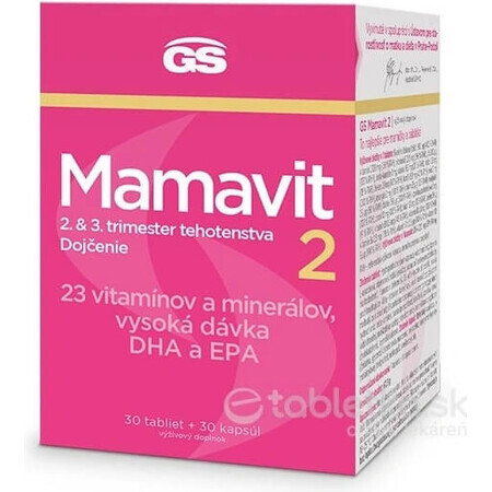 GS Mamavit 2 Zwangerschap en borstvoeding 1×60 cps, voedingssupplement