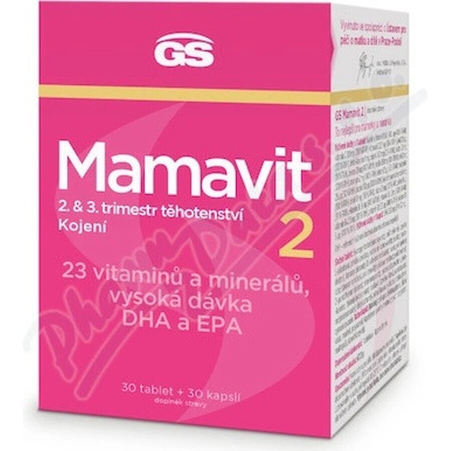 GS Mamavit 2 Zwangerschap en borstvoeding 1×60 cps, voedingssupplement