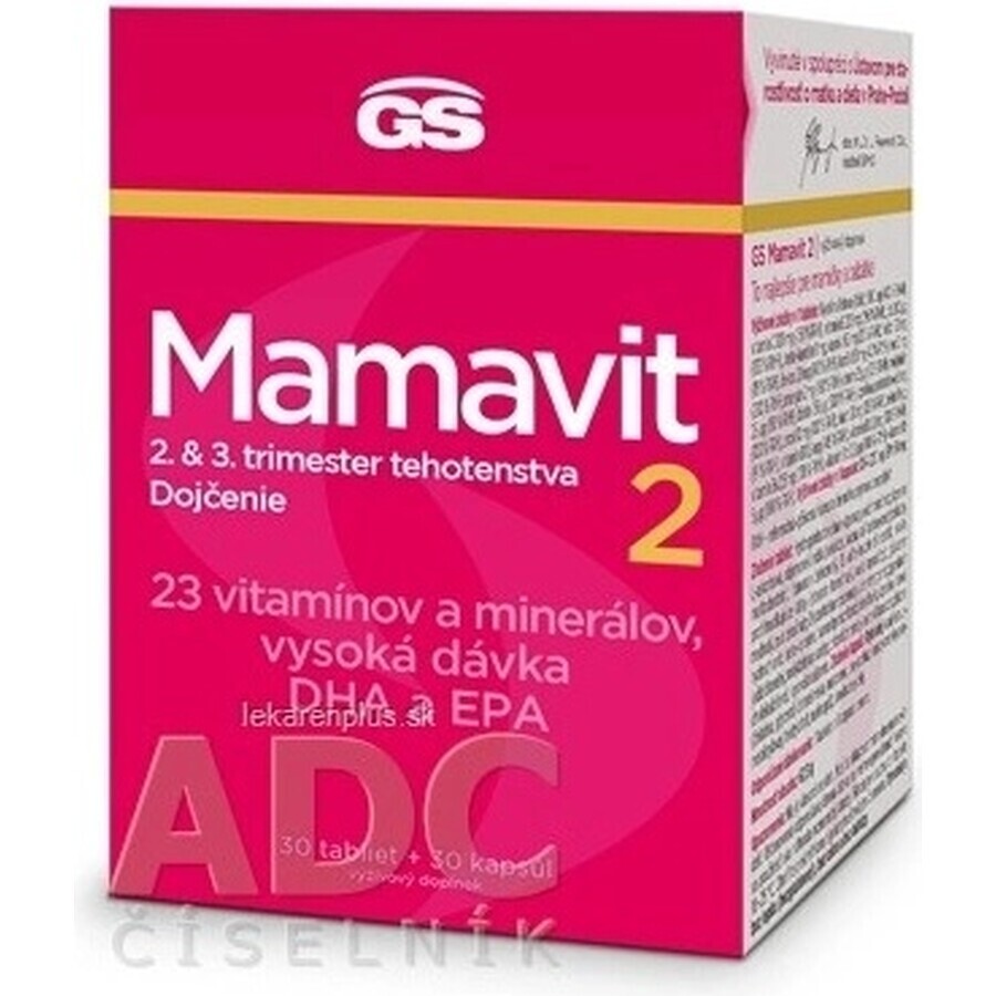 GS Mamavit 2 Zwangerschap en borstvoeding 1×60 cps, voedingssupplement