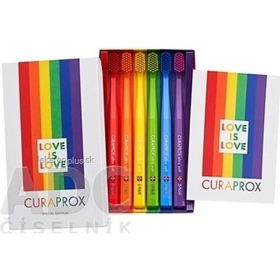 CURAPROX CS 5460 ultra moale, Rainbow edition 1×6 buc, periuță de dinți