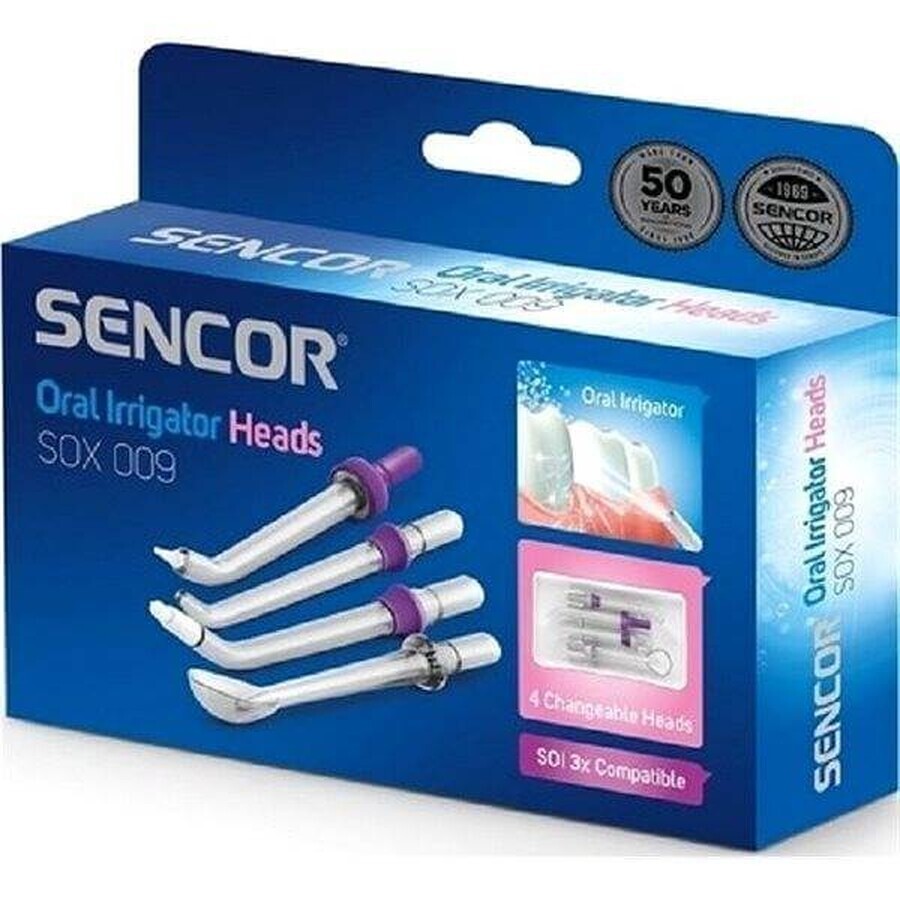 SENCOR SOX 009 SOX TESTS 1×33 pcs, têtes de remplacement pour douche buccale