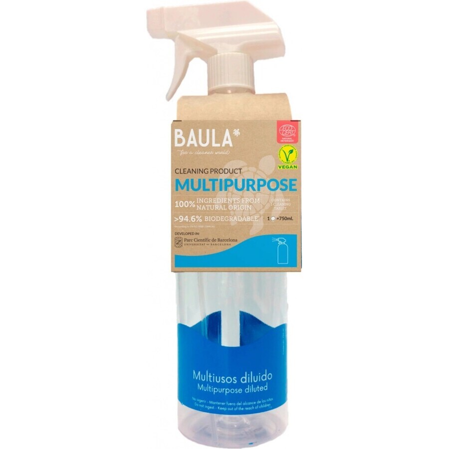 Baula universele starterset - fles en universeel ecologisch wasmiddel in tabletten 1×1 tablet / 5 g, wasmiddel