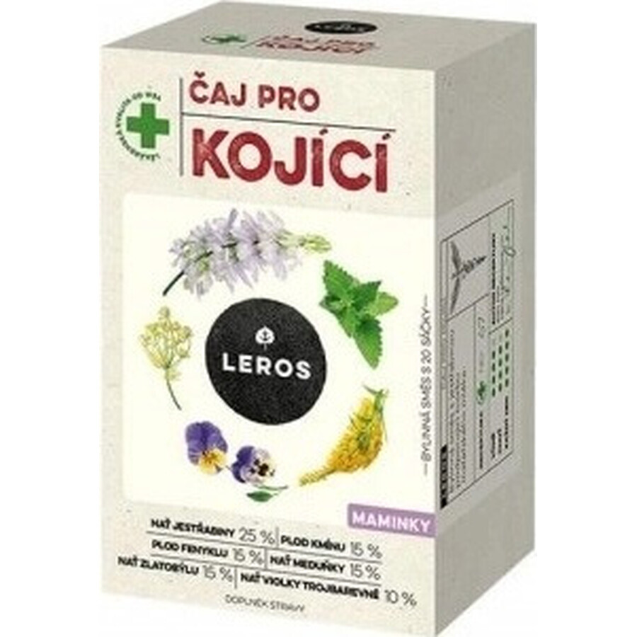 LEROS TEA FOR NURSING MOTHERS 20x1,5 g, ceai pentru mamele care alăptează