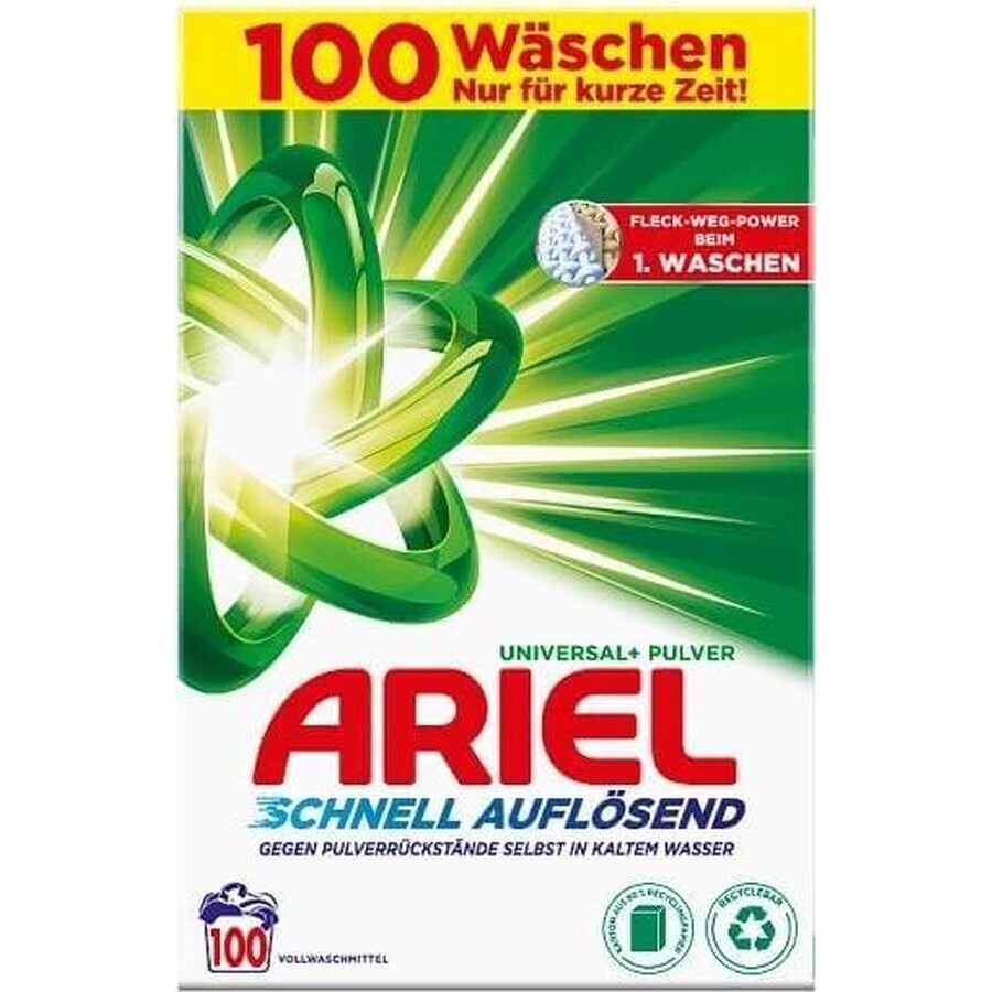 Ariel Polvo 6 kg / 100PD Universal+ 1×6 kg, detergente en polvo