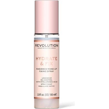 Revolution, Hydrate & Fix, spray fissante per il trucco 1×100 ml, spray fissante per il trucco