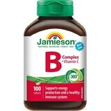 JAMIESON B-COMPLEX MET VITAMINE C 1×100 tbl, b-complex