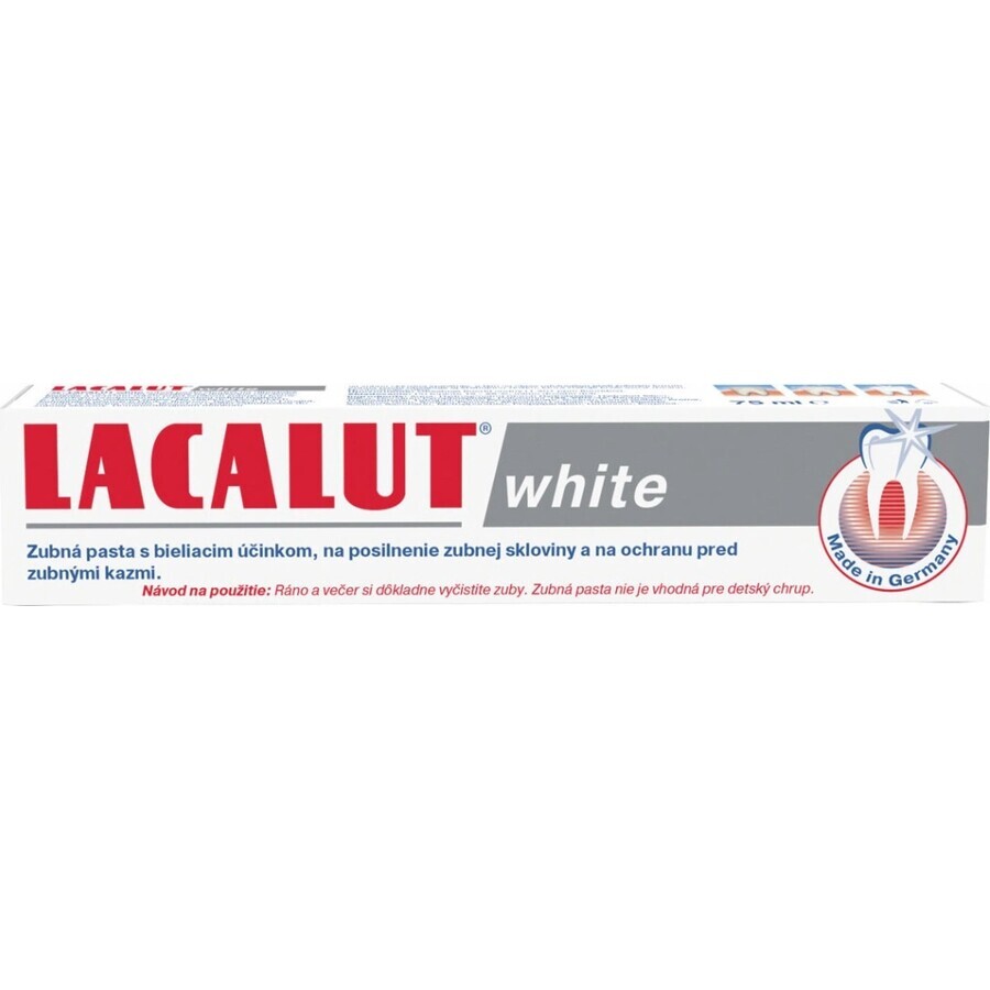 LACALUT WHITE TOOTH PASTE 1×75 ml, Paste