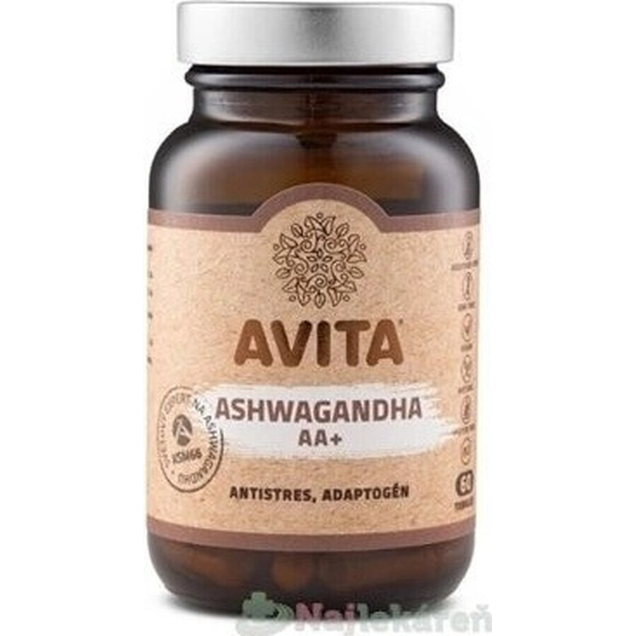 AVITA ASHWAGANDHA AA+ 1×60 cps, voedingssupplement