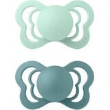 BIBS Couture natural rubber orthodontic pacifier 2 pcs 1×1 pc - size 2, northern mint / sea islander