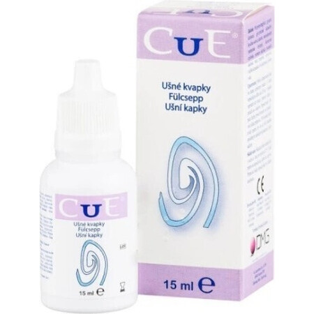 CUE oordruppels 1×15 ml, behandeling uitwendige gehoorgang