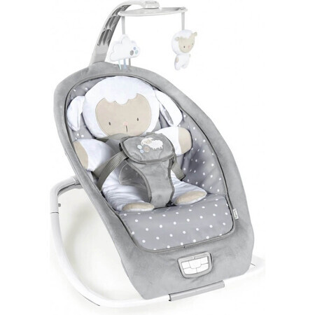 Ingenuity - Cuddle Lamb 1×1 stuk, babyschommel met vibrerende melodie, tot 18 kg