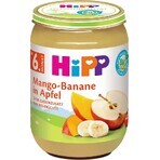 HiPP Biologische appels met mango en bananen 1×190 g, fruitsnack voor kinderen